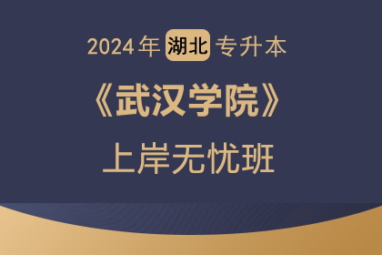 2024年武汉学院上岸无忧班（学校仅30名额）