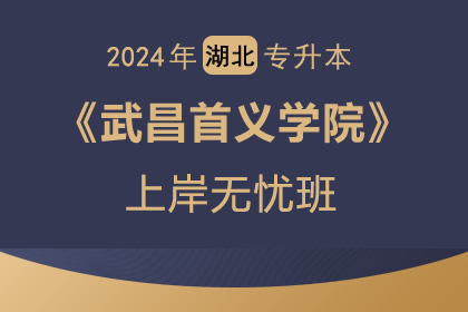 2024年武昌首义学院上岸无忧班（学校仅30名额）